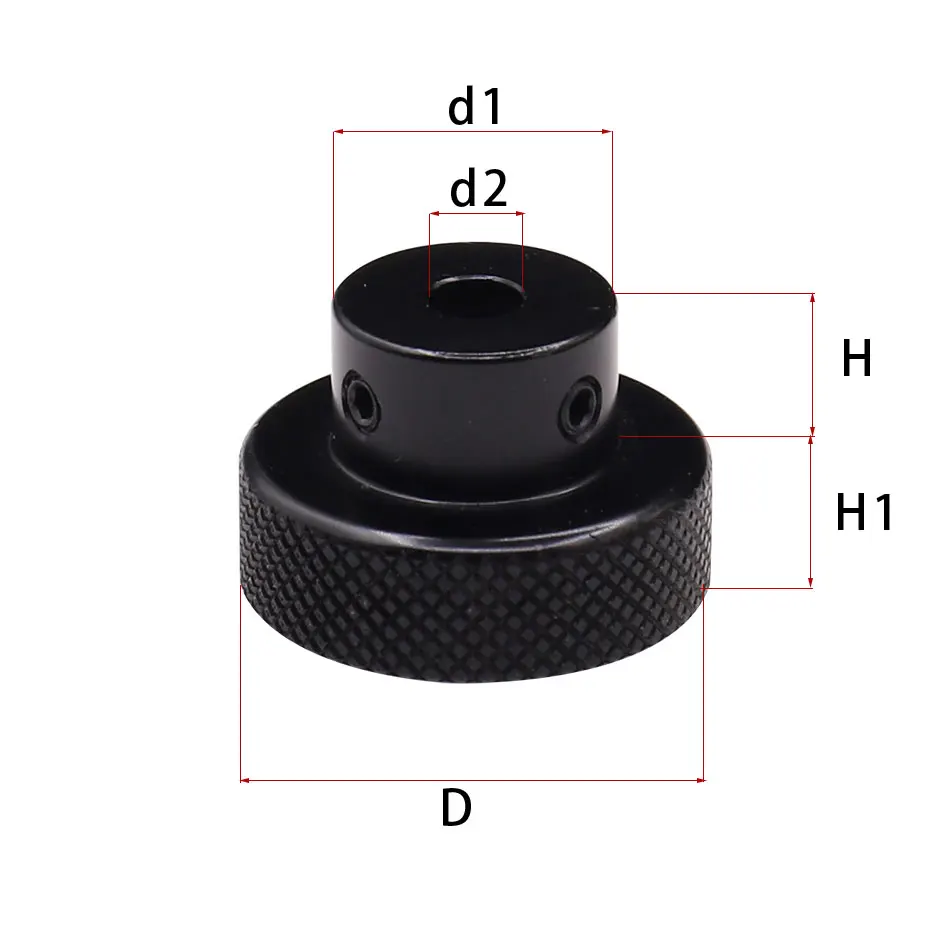 Cnc handwheel Black aluminum alloy handwheel suitable for milling machine tool handwheel