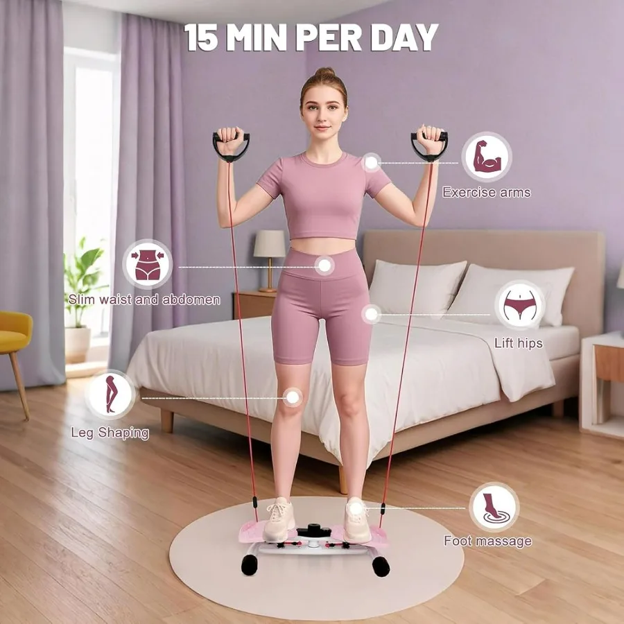 Exercise Waist Twisting Machine Waist Sculpture Twister Ab Twister Board Body Twister Ankle Body Aerobic Exercise Foot Exercise