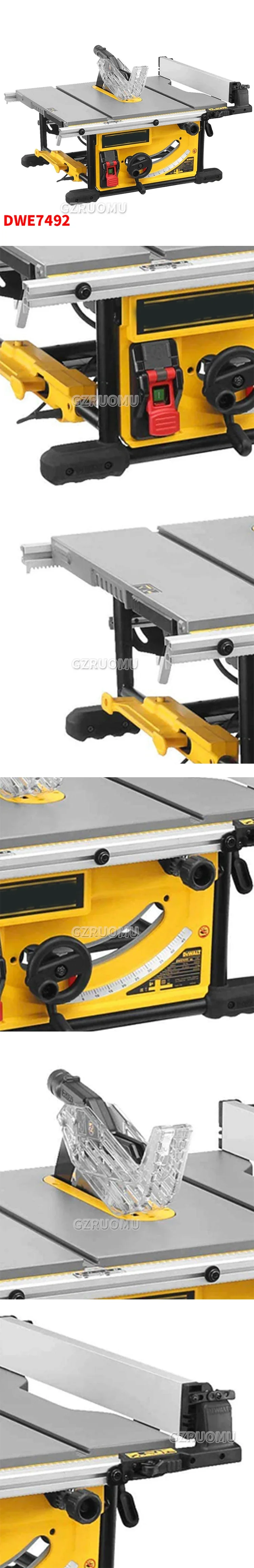 DWE7492 Precision Woodworking Sliding Table Saw 250mm DIY Electric Wood Telescop