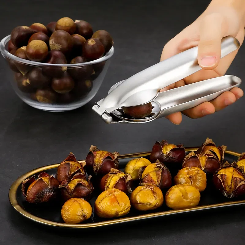 

Stainless Chestnut Cracking Cutter Machine Peeler Knife Chestnut Opening Device Cut Knife Peeler Kitchen Tools Accessories