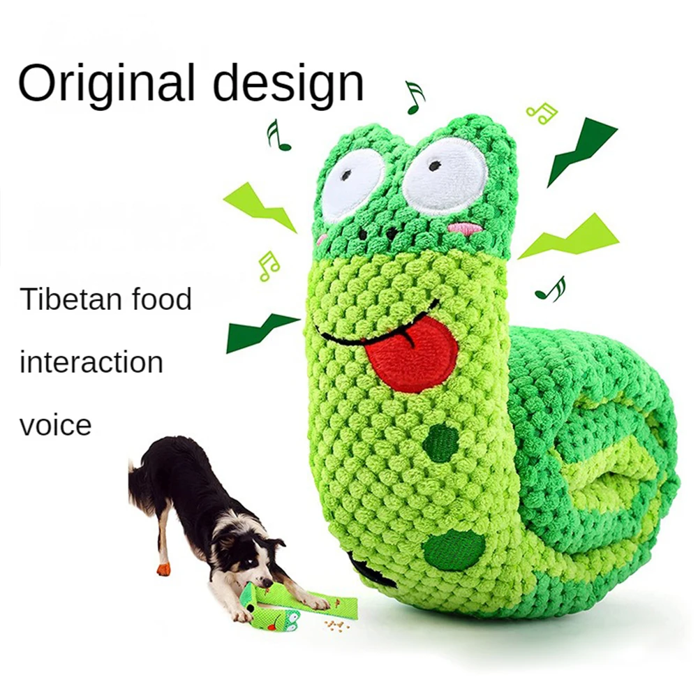 

Sounding Plush Dog Toys Molars Bite Resistant Self-happy Relieve Boredom Easy Clean Pet Supplies Tibetan Food Dog Interactive