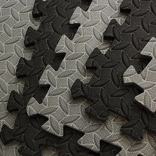 6/12 Piece Fitness Foam Mat Gym Floor Protection Interlocking Anti Skid Mats for Home Fitness Equipment Waterproof Fitness Mat 2