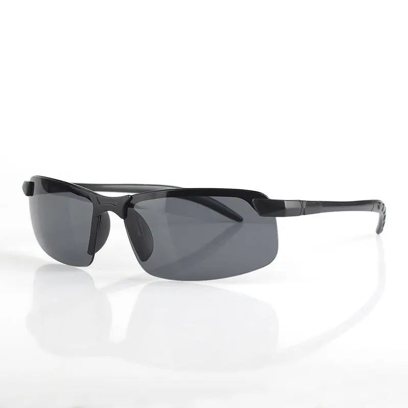 Night Vision Cycling Glasses Polarized Men Square Aluminum Magnesium Glasses Day Night Driving Shades Anti-Glare Eyewear