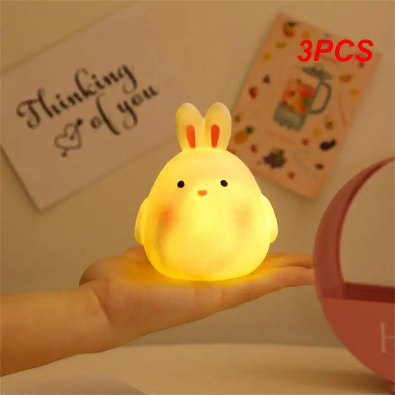 

3PCS Night Light Fashion Ornaments 3 Colors Bedroom Lamp Cartoon Beautiful Child Multiple Style Choices Household Safety