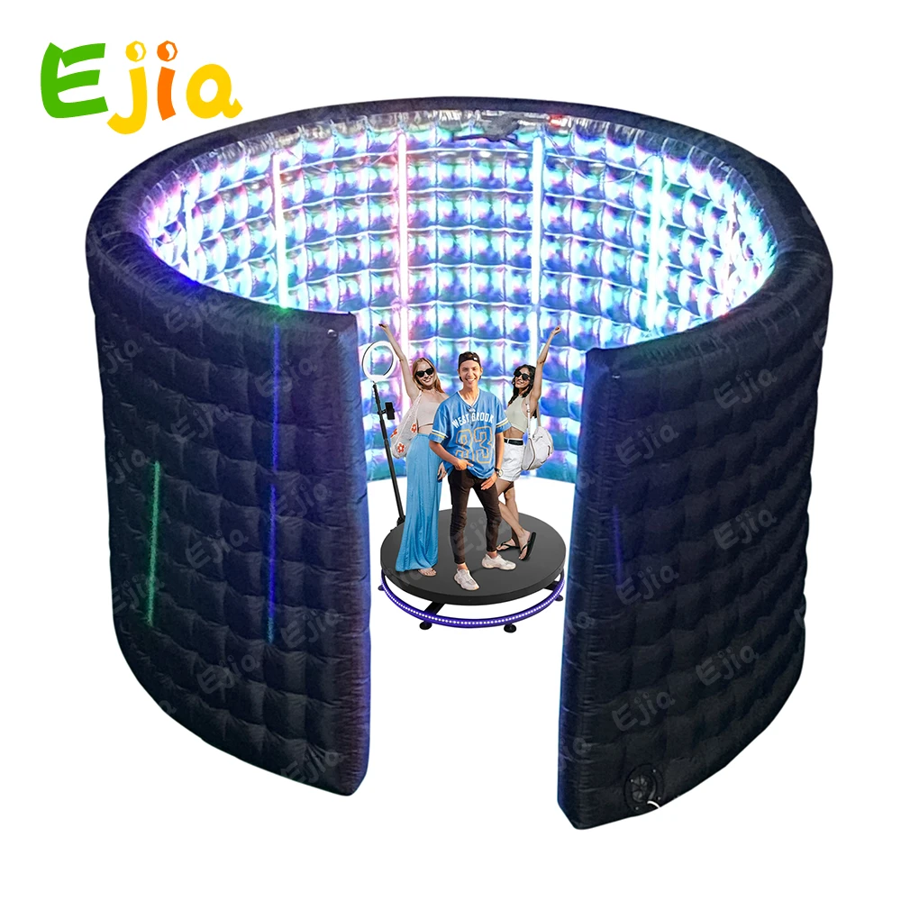 13ft Portable Led Photo Booth Backdrop Inflatable 360 Photo Booth