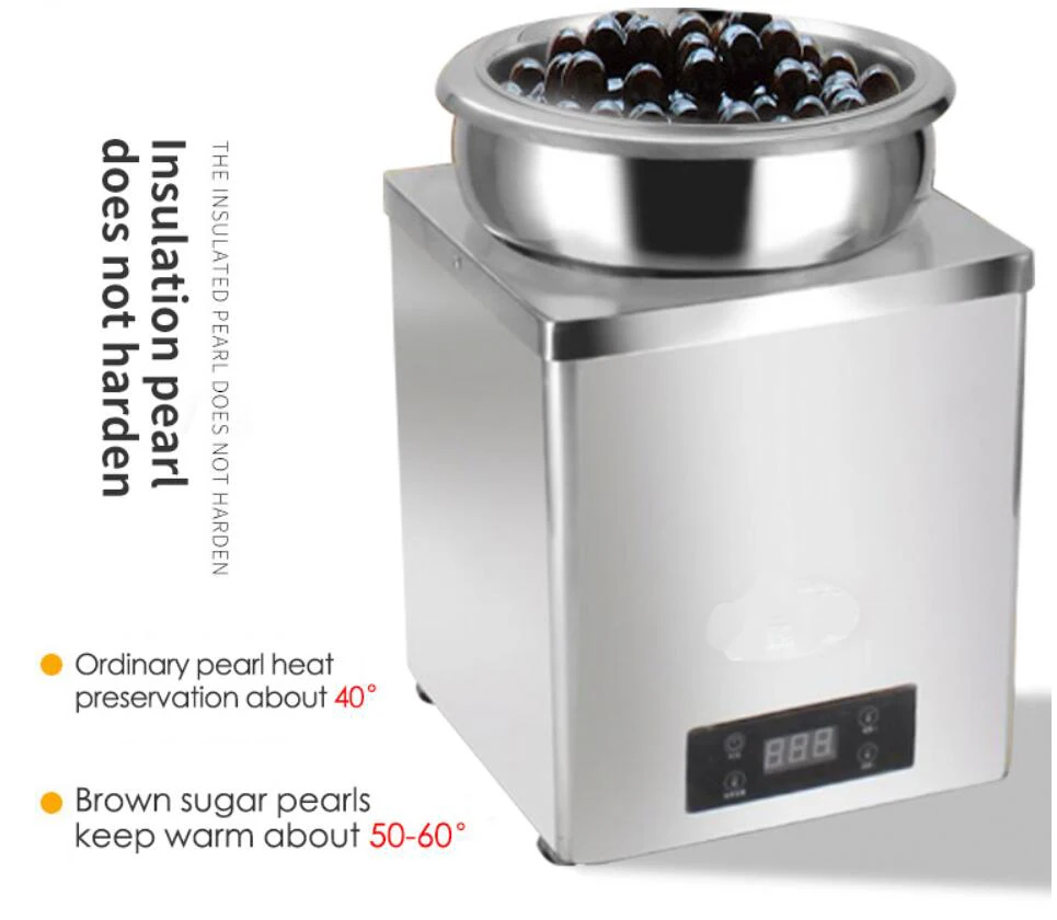 3/7 Liters Commercial Brown Sugar Pearl Insulation Pot Tapioca Pearl Heat Preservation Warmer Machine for Milk Tea Shop 5