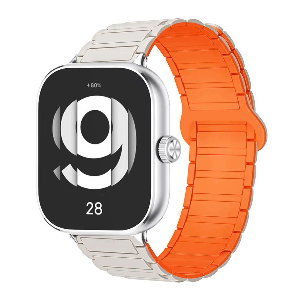 Magnetic Silicone Bracelet Strap - Replaceable Watchband Accessory