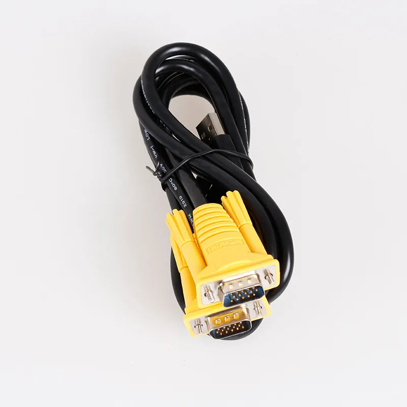 KVM 헤더 케이블 VGA에서 VGA + USB 행어 케이블, 슈퍼 시그널 변속기, 무손실 변속기 슈퍼 차폐, 1.5m, 3m, 5m