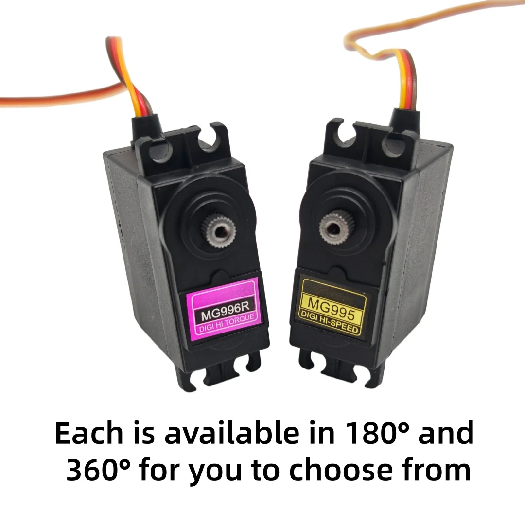 High-Torque 180°/360° Metal Gear Servo