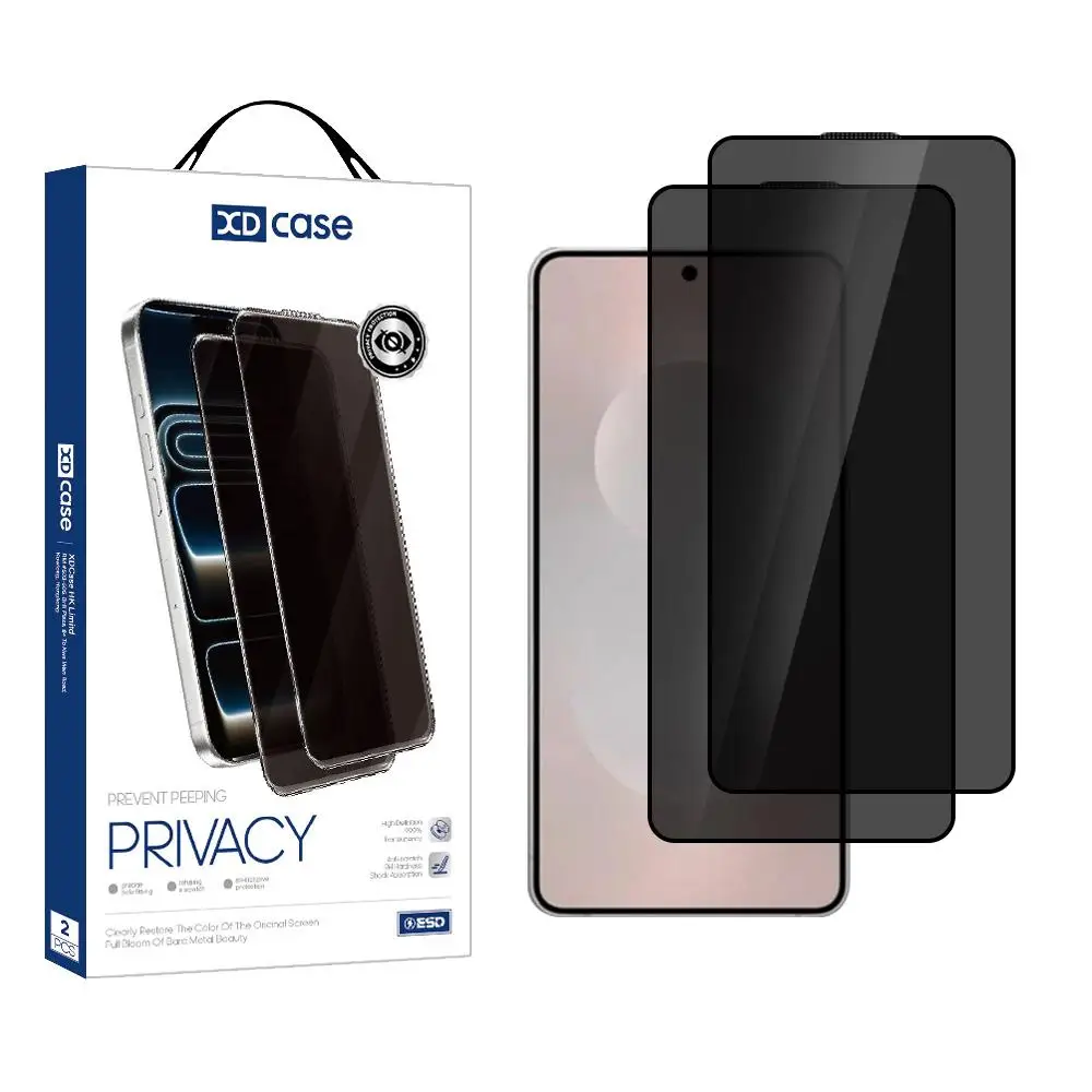 XDcase 2 peças/pacote Película de Vidro Temperado HD com Impressão em Serigrafia para iPhone 16 Pro Max / 16 Pro / 16 Plus / 16 Protetor de Tela