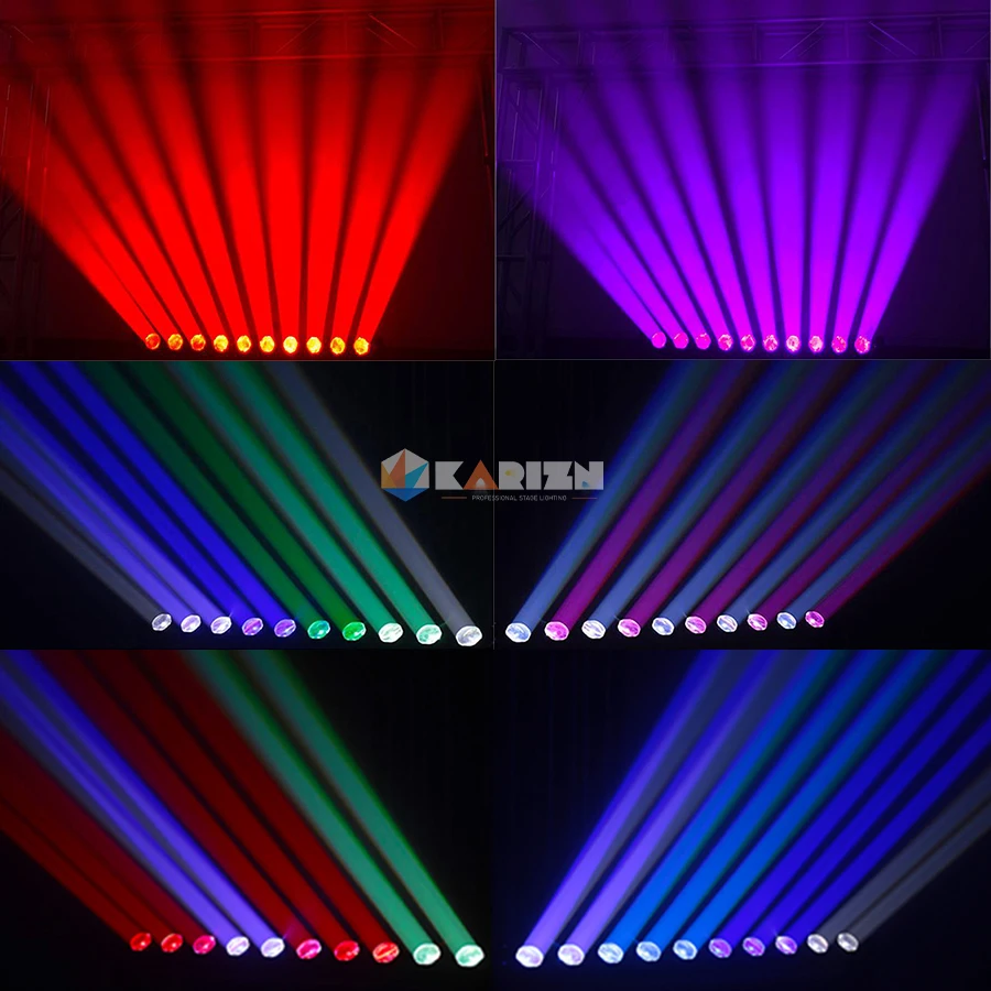 No Tax 2Pcs Beam Moving Head Light LED 10x40W RGBW 4in1 DMX512 DJ Projector Lights For Bar Party KTV Christmas