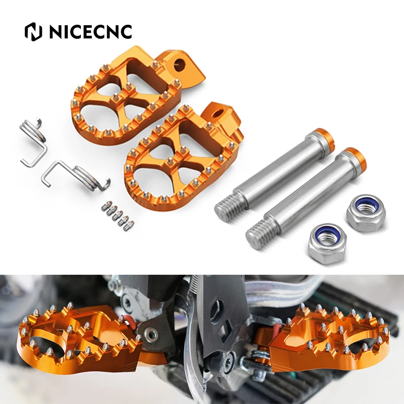 Nicecnc Poggiapiedi E Pedane Perni Per Ktm Exc 300 Sx 125 Sxf 250 Exc-F 350 Xc Xcw Xcf 530 990 1090 1190 1290 Adventure Enduro R