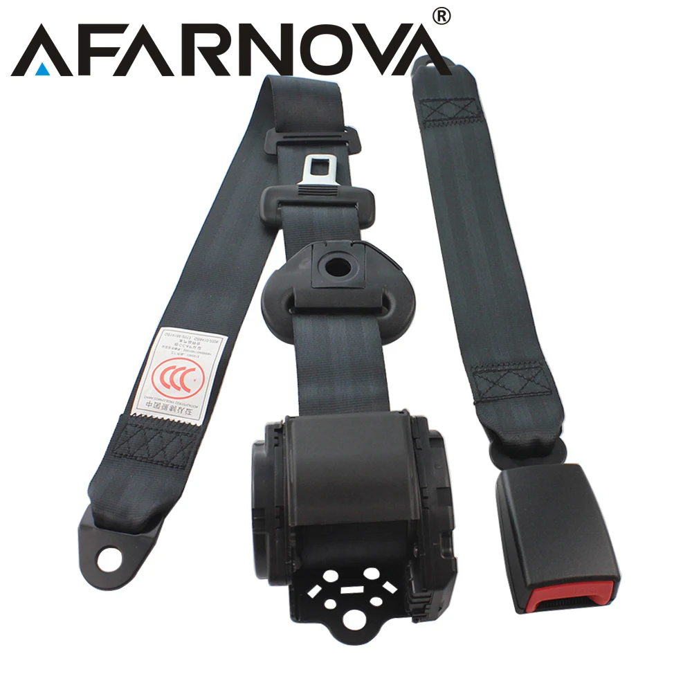 NEWRetractableUniversalCarSeatBelt3PointsSafetyBeltAdjustable