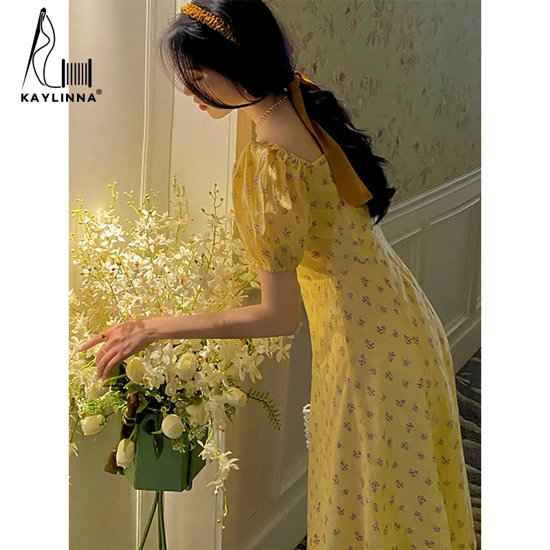 

Women's Dress Korean Fashion Summer Dress Woman 2023 Trendy Long Dresses for Women New in Dresses Chiffon Clothing