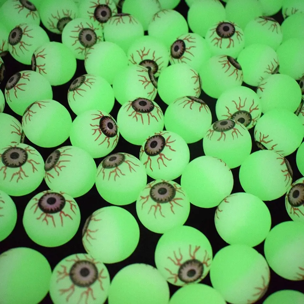 

Balls Halloween Party Decorations 10-piece Halloween Elastic Ball Set for Kids Fun Glow-in-the-dark Toys for Sports Games Ideal