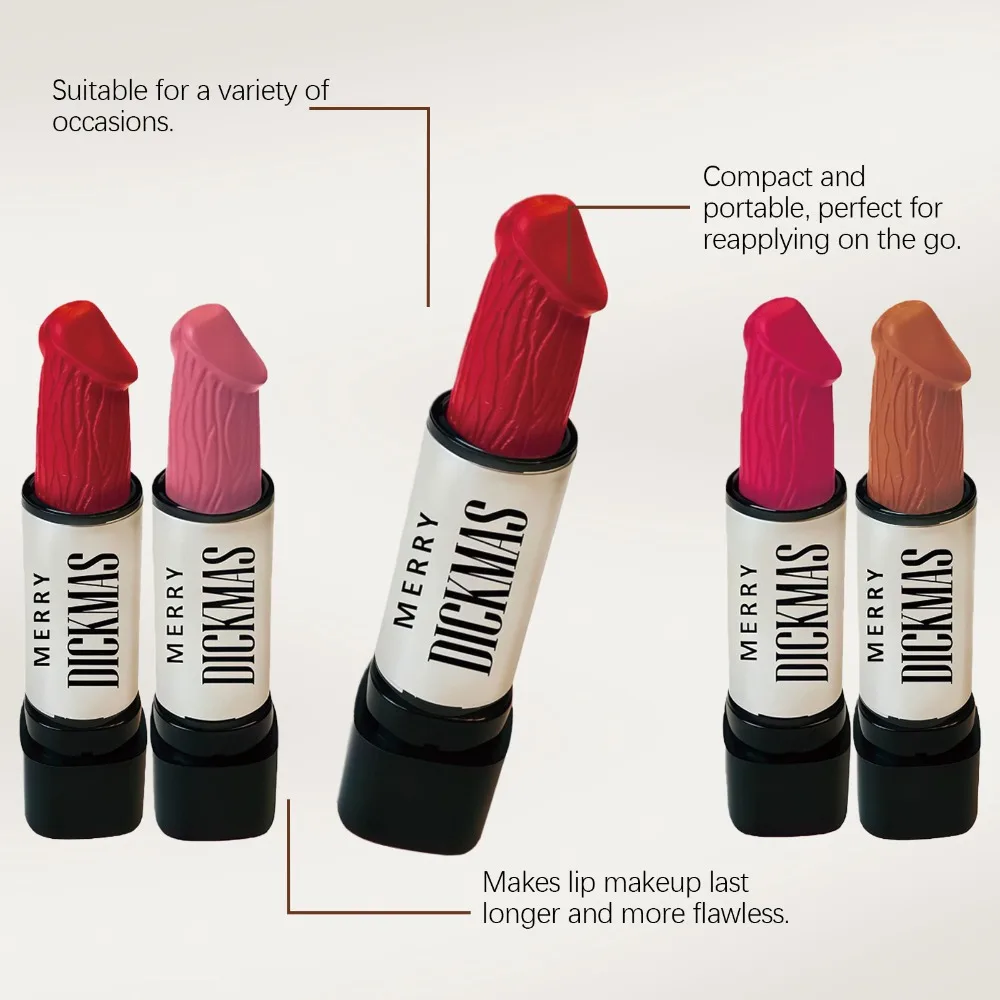 Secret Party Weihnachtslippenstift – Langanhaltender, matter Schimmer, seidig-weicher Samtlippenstift mit hoher Deckkraft – Make-up-Kosmetik für Damen_voghion.com