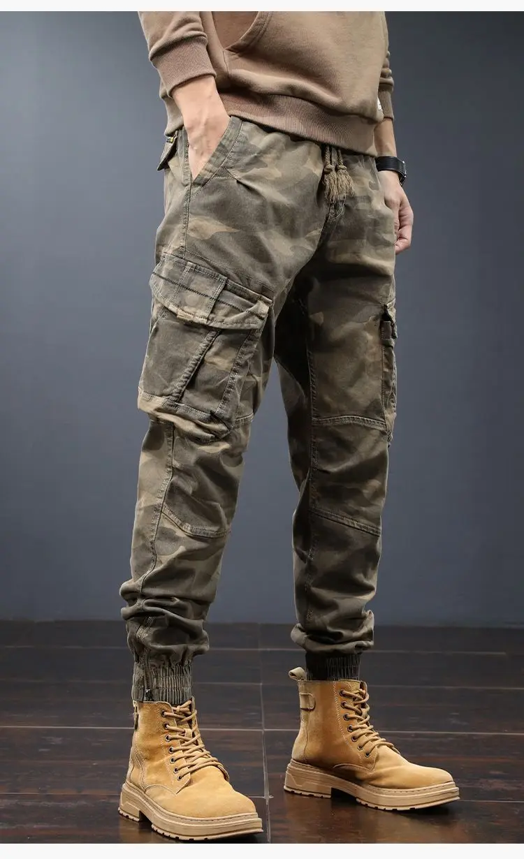 High Quality Cargo Pants Men Jogging Casual Pants Full Length Military Mens Streetwear Adults Work Tactical Tracksuit Trousers
