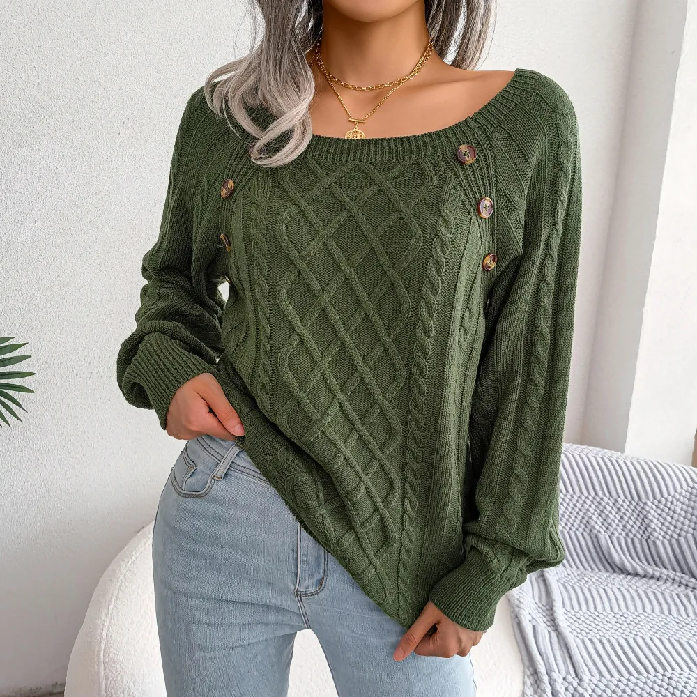 CHILLGIO Frauen Gestrickte Pullover Casual Streetwear Strick Langen Ärmeln Elastische Tricots Neue Herbst Winter Warme Strick Pullover – Detail 10