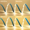 12V 24V COB LED Strip Light 320 480 528 LEDs Flex Tape High Density Linear Lighting Warm Natural White 8mm PCB 0.5m 1m 2m 5m 10m 3