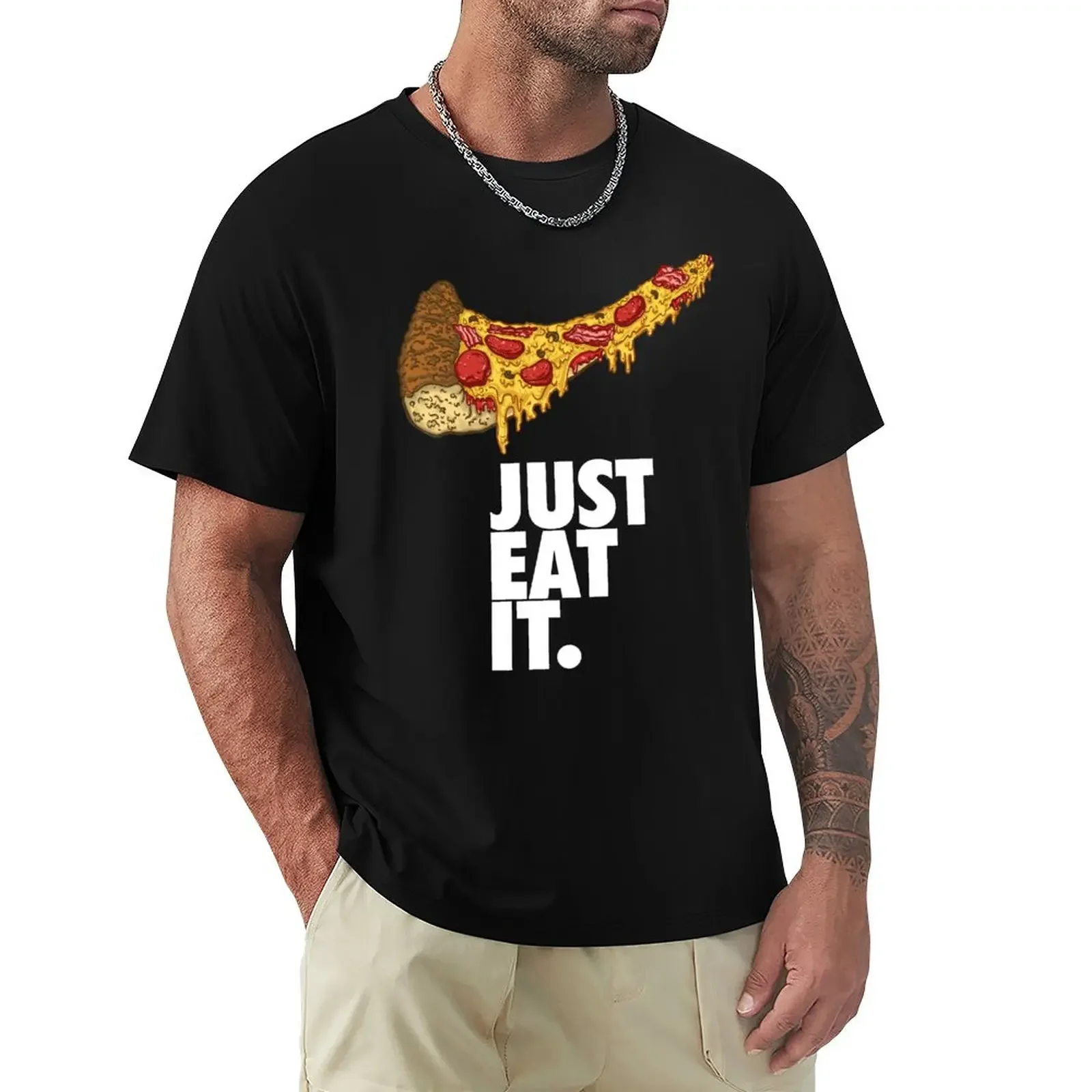 

Just Eat It T-Shirt summer top boys animal print sports fans cute tops mens graphic t-shirts big and tall