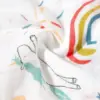 Baby cotton cartoon printed muslin  blanket for children soft and comfortable 120*110cm 3