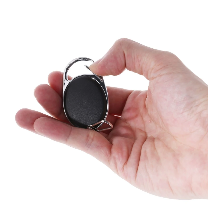 

Retractable Reel Ajustable Wire Rope Keychain With Carabiner Anti-theft Antilost
