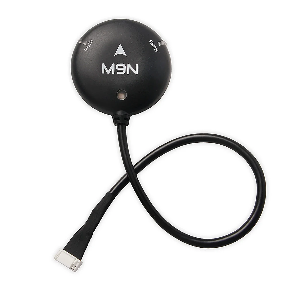 Module GPS Holybro M9N avec boussole IST8310 monté sur un châssis de drone, fixation en place