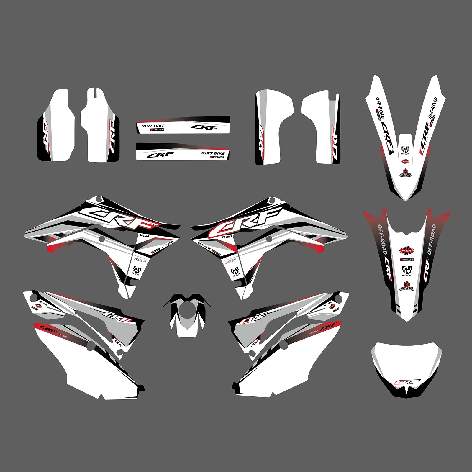 혼다 CRF250 2018-2021 CRF450 2017-2020 CRF 250 450 오토바이 페어링 그래픽 배경 데칼 스티커, 사용자 정의 2019