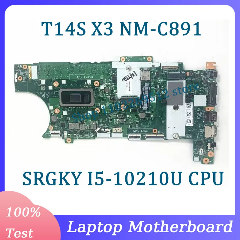 

Материнская плата GT4A3/GX3A2 для ноутбука Lenovo T14S X13, материнская плата со стандартным зеркальным ЦПУ 100%, полностью протестирована, работает хорошо