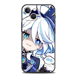 Genshin Impact Lovely Furina Luxury Phone Case Cover for iPhone 14 (A1)