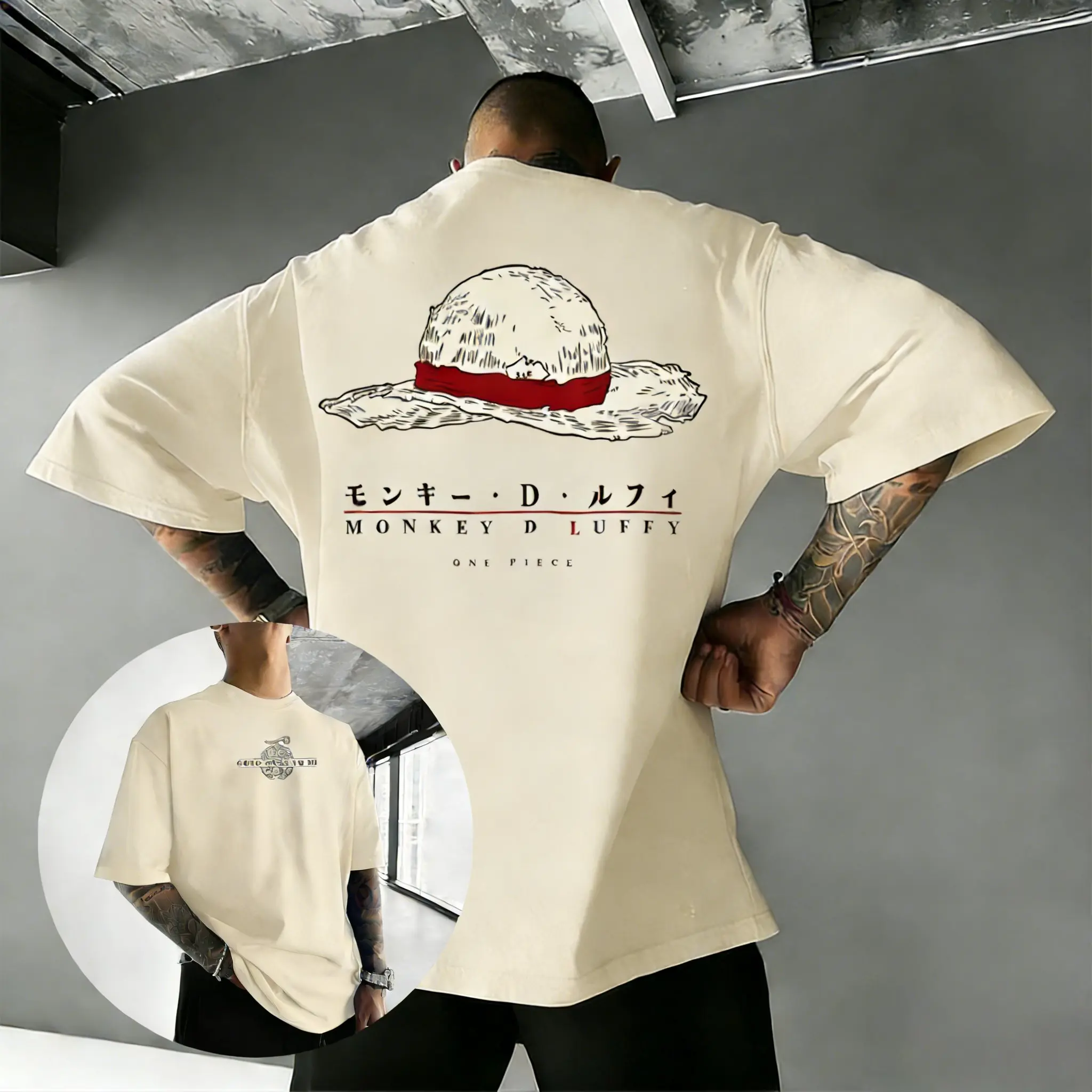 One Piece Anime Luffy T-Shirt für Herren und Damen, Sommer Grafik-Shirt, Streetwear, Lässiges Kurzarm-Oberteil, 2026 Neue Mode Cartoon-Print