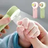 New Toddler Nail Clippers With LED Light & 6 Grinding Heads Electric Charging Nail Filer Grinder Kit Safe Trim Polish Tool 1