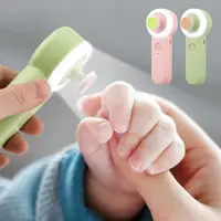 New Toddler Nail Clippers With LED Light & 6 Grinding Heads Electric Charging Nail Filer Grinder Kit Safe Trim Polish Tool 1