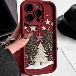 Festive Winter Christmas Tree Design Phone Case Cover - iPhone 18 Pro Max (1)