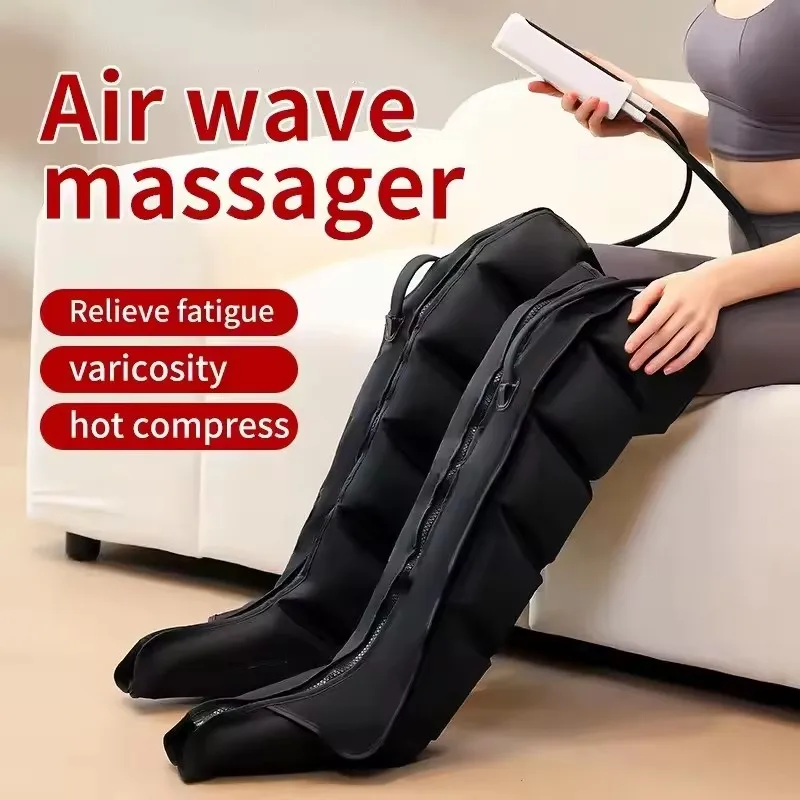 Air Pressure Leg Massager Foot Massage Boots Kneading Squeeze Deep Relaxation Calf With Remote Control to Relieve Varicos Veins