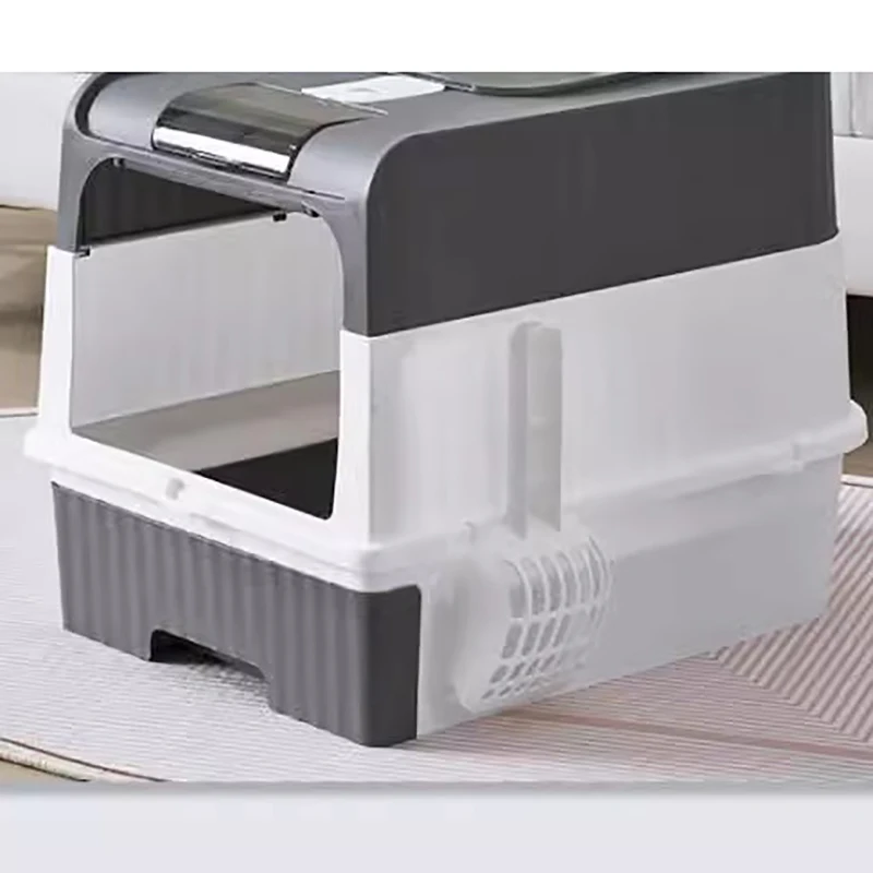 

House Condo Cat Toilet Cage Hidden Deodorizer Villa Cat Toilet Kitten Large Litter Caixa De Areia Para Gato Pet Products