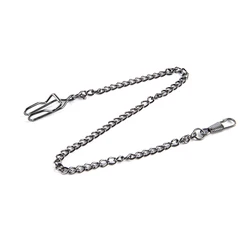 Antique Bronze Alloy Pocket Watch Chain (Black)