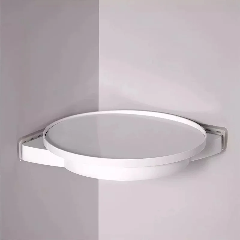 

Bathroom 360 Degree Rotating Triangle Shelf Kitchen Toilet Shelf Corner Shelf Bathroom Storage Rack
