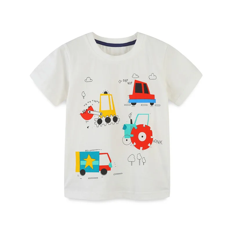 

Jumping Meters 2-7T Boy Girls T Shirts Aircrafts Print Navy Cotton O-neck Toddler Summer Short Sleeve Clothing Cute Tees Tops