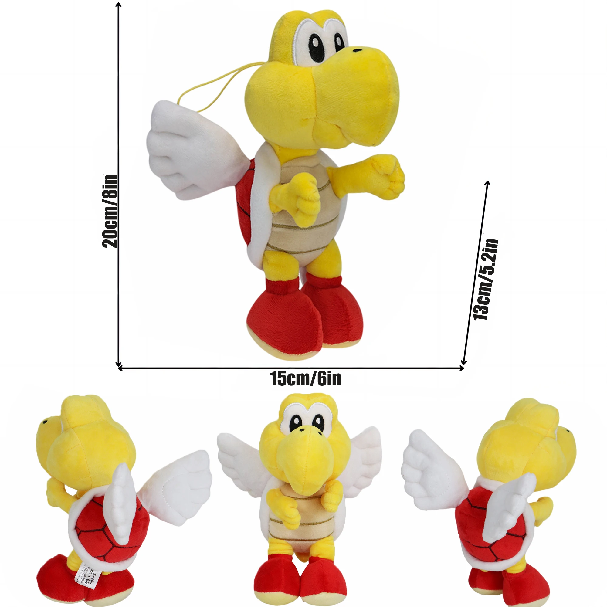 thumbnail image 1 of Muñecos de peluche de Mario Bros, muñecos de peluche de Koopa, Troopa, Bulrush, Chomp, Armad, Bullet Bill, Bob, hueso seco, juguetes suaves, regalo de cumpleaños, novedad, 1 of 5