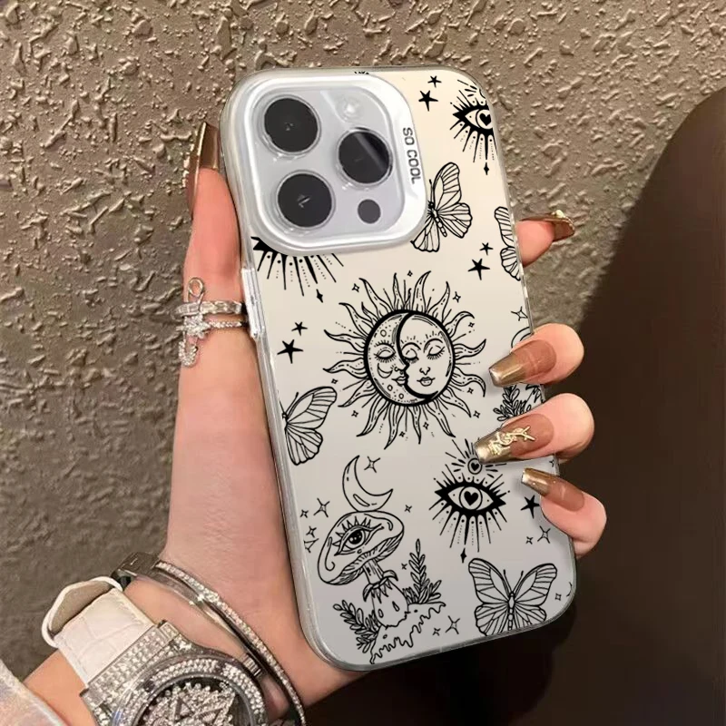 Chic Sunglasses Design IMD Silver Phone Case Cover