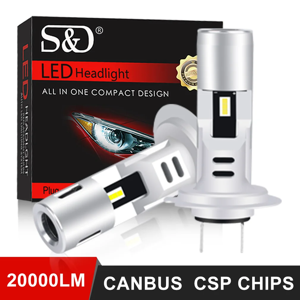 

2 шт., Автомобильные светодиодные лампы 6000 лм, 12 В, 24 В