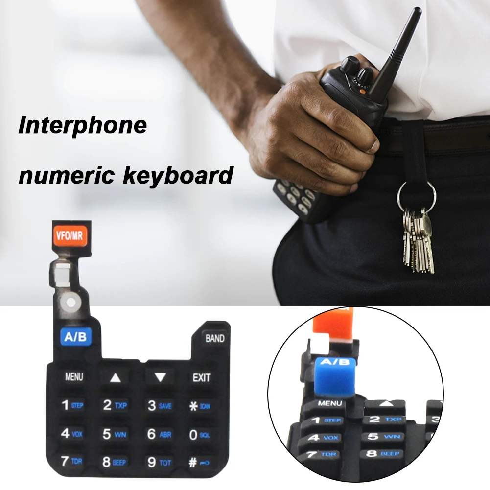 

2pcs Digital Numeric Keypad Keyboard for Baofeng UV-5R UV-5RA UV-5RC UV-5RE Two Way Radio Keyboard Walkie Taklie Keypad Parts