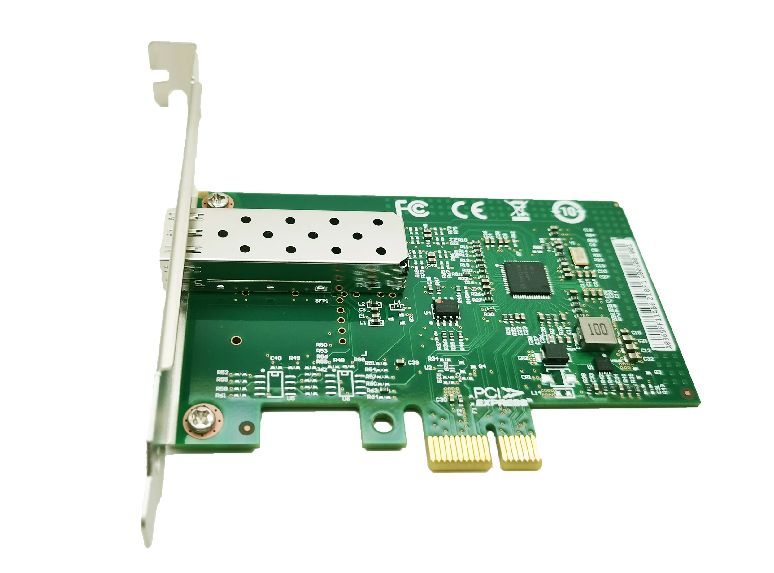 Windows/Vmware용 Intel I210,1x SFP/Copper RJ45 포트 Lan 서버 기가비트 NIC이 포함된 1.25Gb PCIex1 통합 이더넷 네트워크 카드