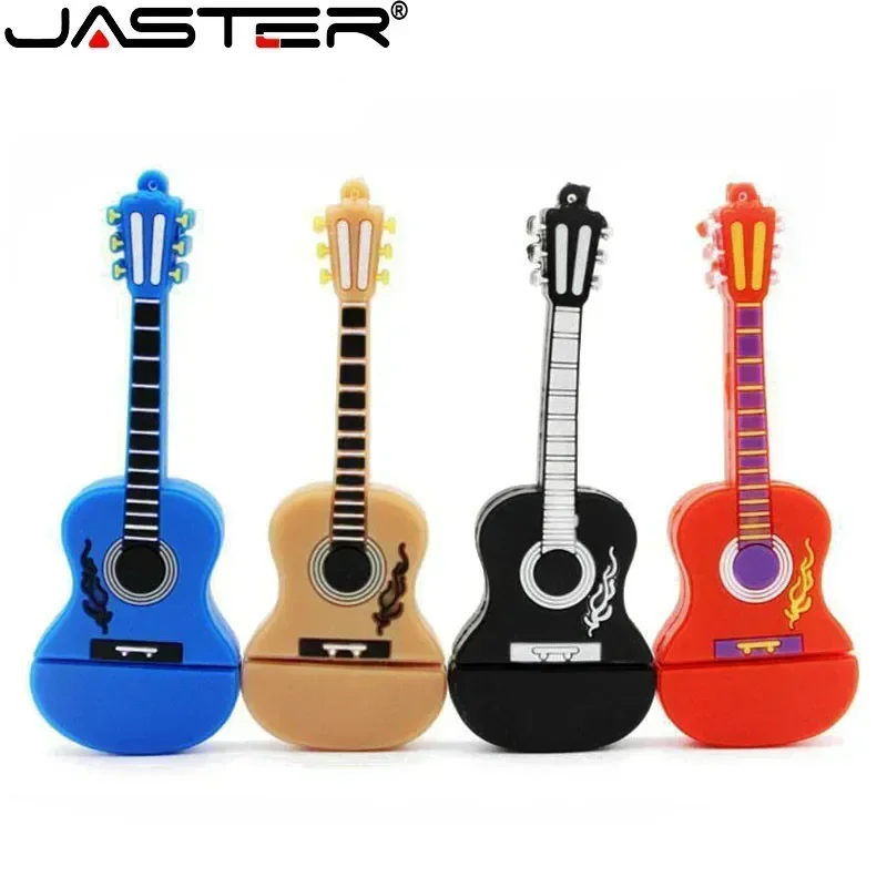 JASTER Cute Musical Instrument USB Flash Drive - Fun Cartoon Guitar & Violin Design, High Speed Memory Stick, Multiple Storage Capacities