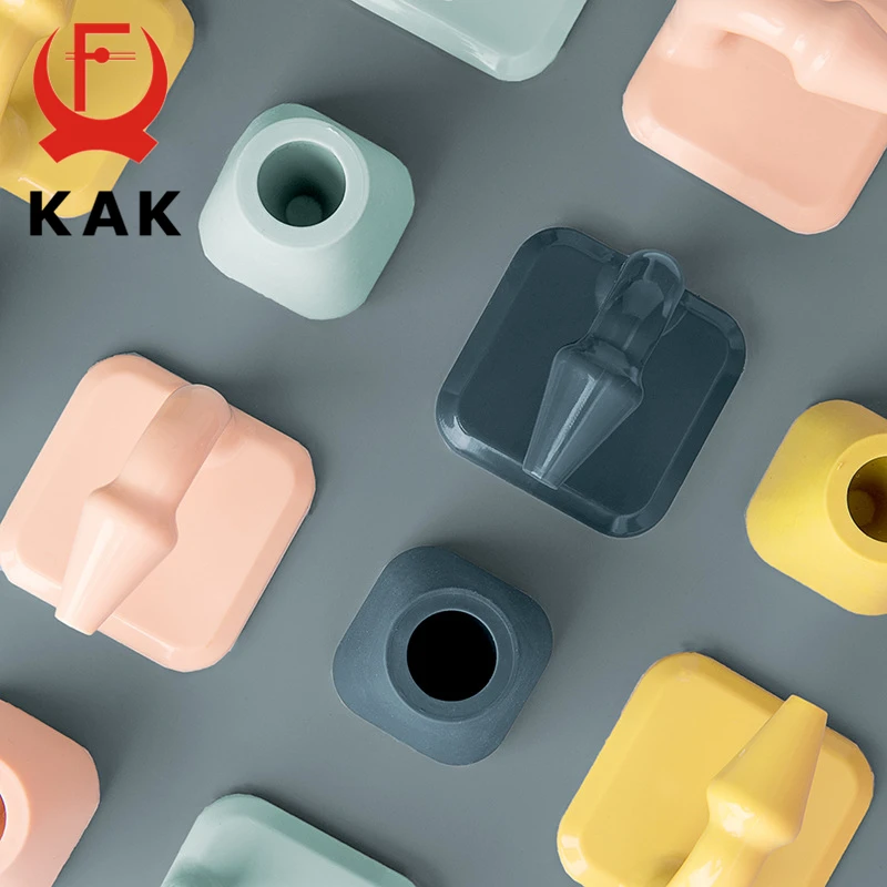 KAK Silicone Rubber Door Stopper Non-Punch Mute Wall Protector