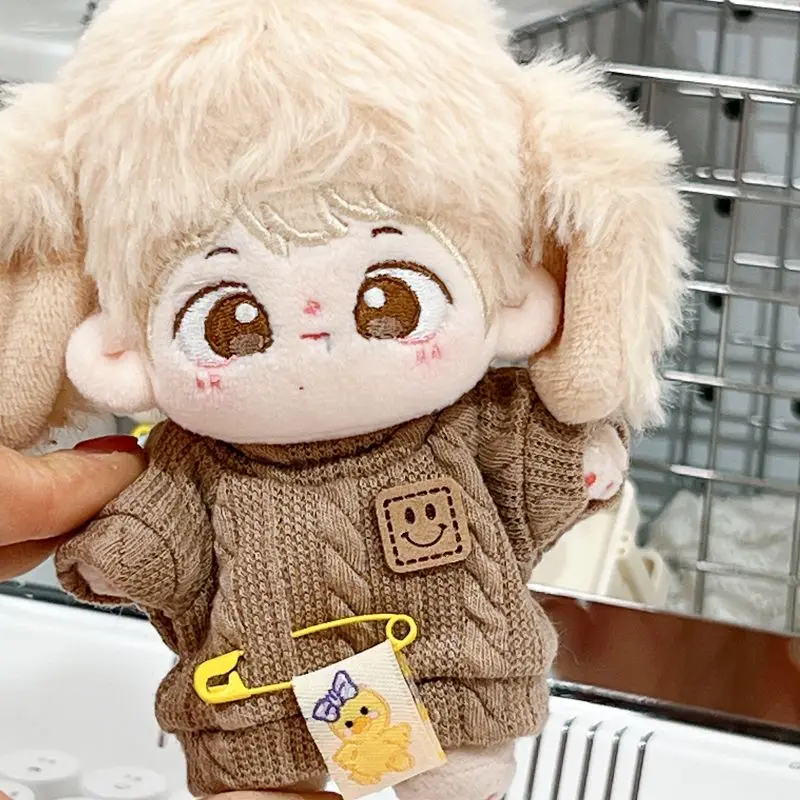 Original Autumn Fashion Warm Casual Sweater Series For 10cm Cotton Doll Outfit Accessories Dolls Dress Up Clothes Kpop Xmas Gift 6