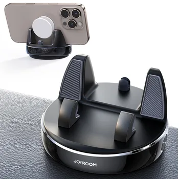 Supporto per telefono da auto con 360 °   Supporto per telefono cellulare da cruscotto con design a molla antiscivolo regolabile e evita l'abbagliamento solare, supporti per telefono