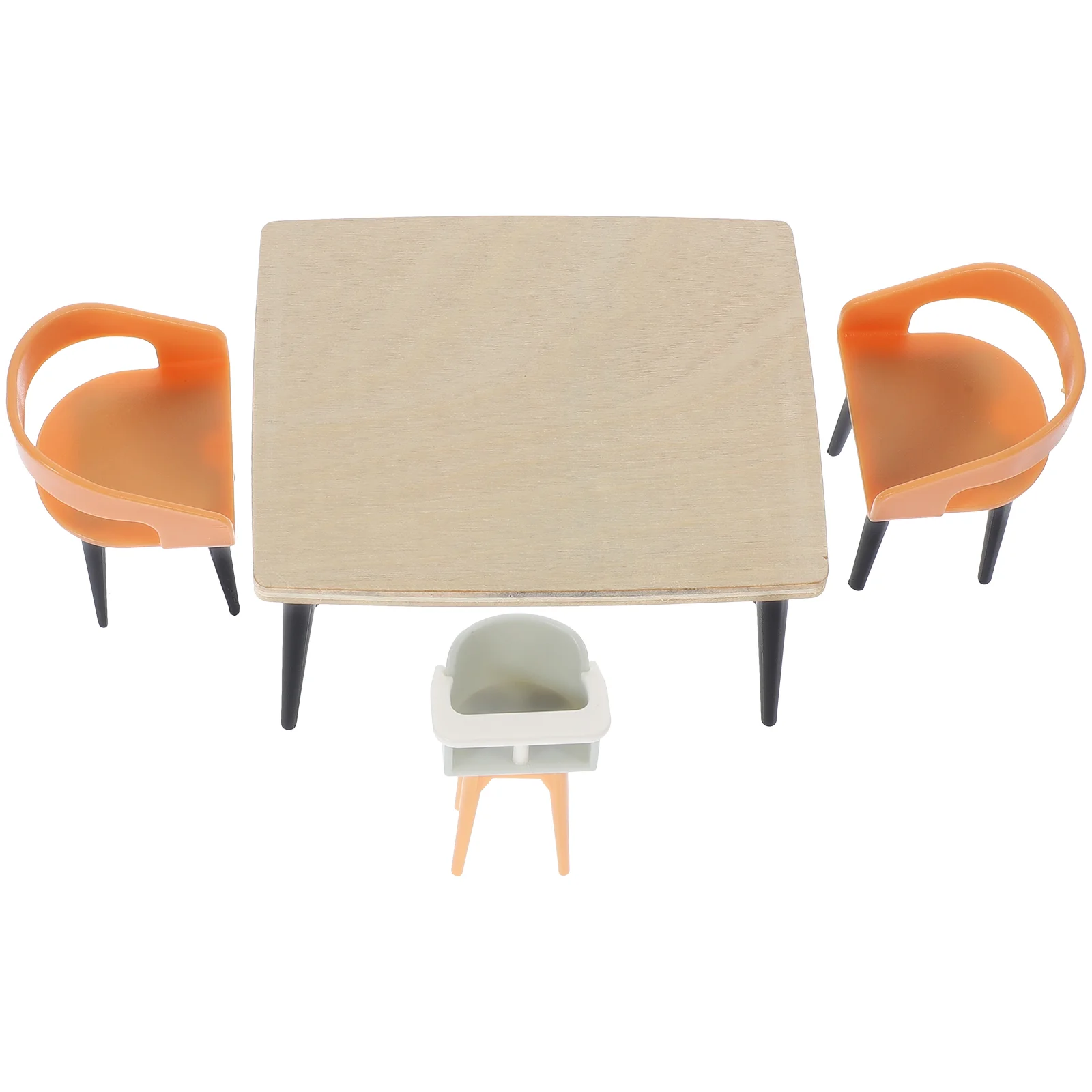 

Accessories House Furniture Baby Bathroom Decorations Plastic Mini Wooden Chairs