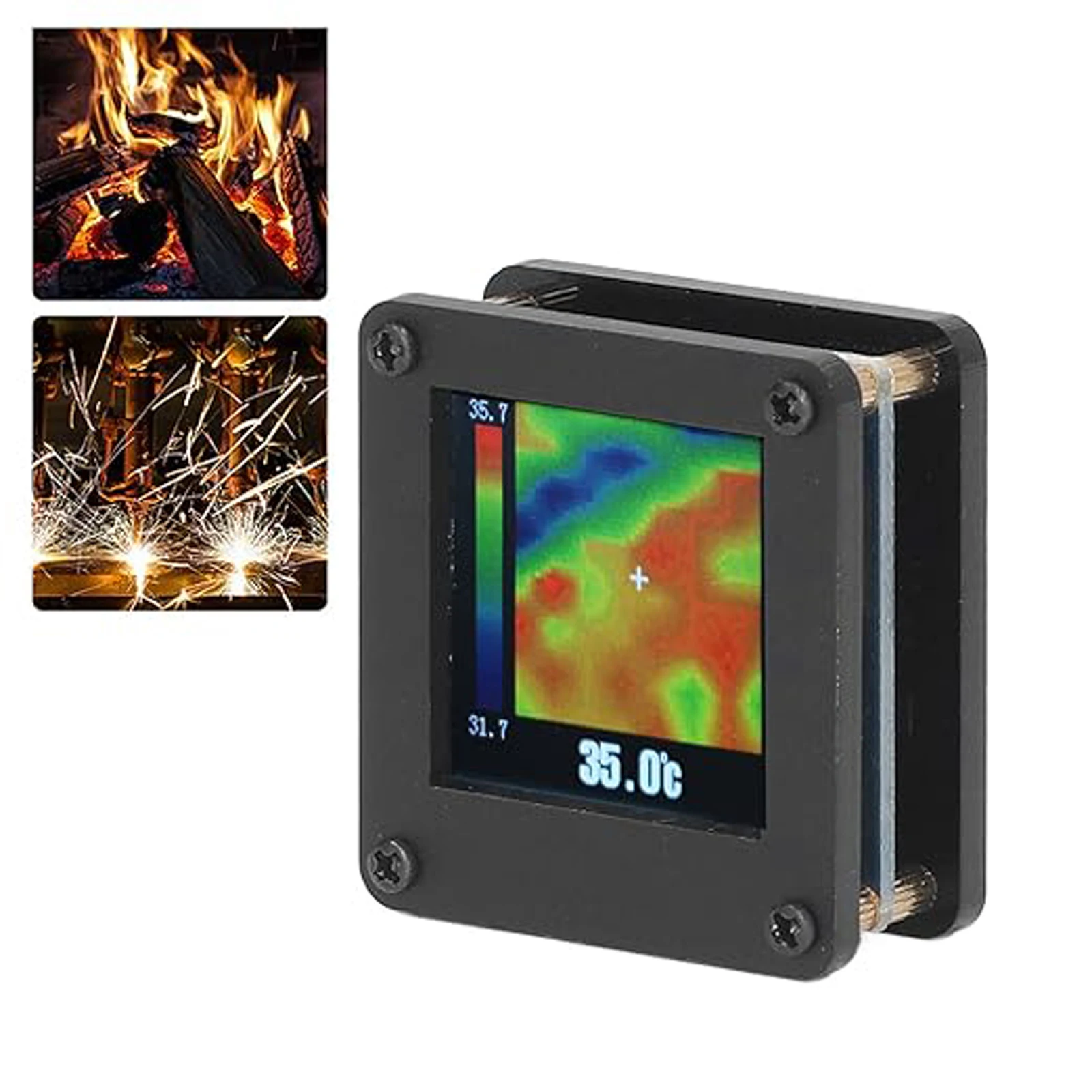 8x8 Infrared Thermal Camera with Housing Infrared Thermal Imager with Screen Portable Infrared Thermal Sensor for Android Phone 5